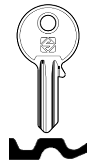 Afbeelding van Silca Cilindersleutel staal UL061