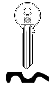 Afbeelding van Silca Cilindersleutel staal UL064