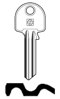 Afbeelding van Silca Cilindersleutel staal UL064L