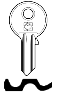 Afbeelding van Silca Cilindersleutel staal UL049