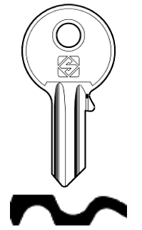 Afbeelding van Silca Cilindersleutel staal UL048