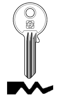 Afbeelding van Silca Cilindersleutel staal MTY2