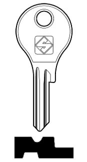 Afbeelding van Silca Cilindersleutel staal MLM3R