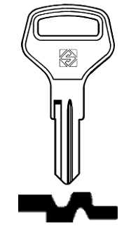 Afbeelding van Silca Cilindersleutel staal NP1R