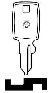 Afbeelding van Silca Cilindersleutel staal SA3