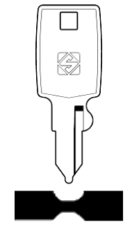 Afbeelding van Silca Cilindersleutel staal SA4