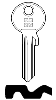 Afbeelding van Silca Cilindersleutel staal STU1