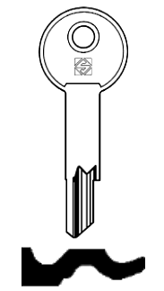 Afbeelding van Silca Cilindersleutel staal SN3R