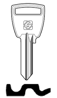 Afbeelding van Silca Cilindersleutel brass SN5R