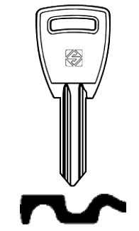 Afbeelding van Silca Cilindersleutel staal SI1