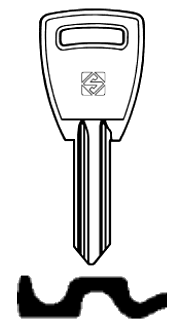 Afbeelding van Silca Cilindersleutel staal SI1R