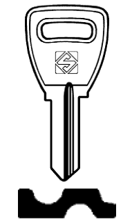 Afbeelding van Silca Cilindersleutel staal SI2R