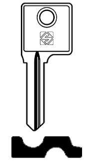 Afbeelding van Silca Cilindersleutel staal SI3R