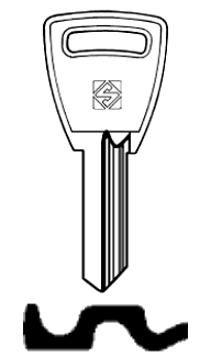 Afbeelding van Silca Cilindersleutel staal SI4R