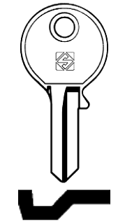 Afbeelding van Silca Cilindersleutel staal SQ1