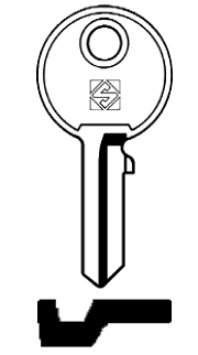 Afbeelding van Silca Cilindersleutel staal SQ2