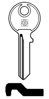 Afbeelding van Silca Cilindersleutel staal SQ3R