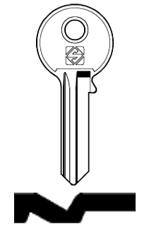 Afbeelding van Silca Cilindersleutel staal SQ4R