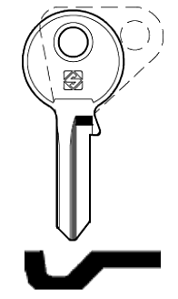 Afbeelding van Silca Cilindersleutel staal SQ5