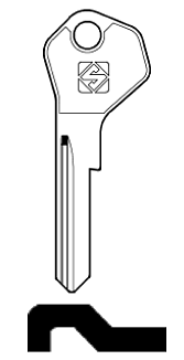 Afbeelding van Silca Cilindersleutel staal SQ6R
