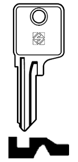 Afbeelding van Silca Cilindersleutel staal STS1R