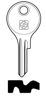 Afbeelding van Silca Cilindersleutel staal STS4