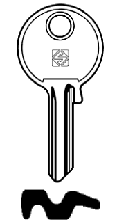 Afbeelding van Silca Cilindersleutel staal SV3