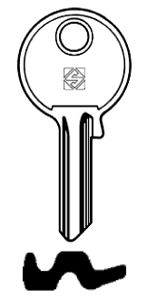 Afbeelding van Silca Cilindersleutel staal SV3R
