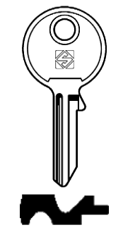 Afbeelding van Silca Cilindersleutel brass SV4