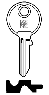 Afbeelding van Silca Cilindersleutel brass SV4R