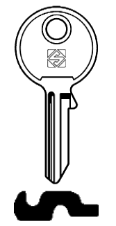 Afbeelding van Silca Cilindersleutel brass SV5R