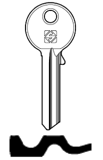 Afbeelding van Silca Cilindersleutel staal TRK9R