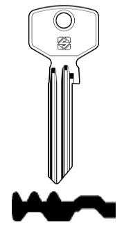 Afbeelding van Silca Cilindersleutel brass TR13R