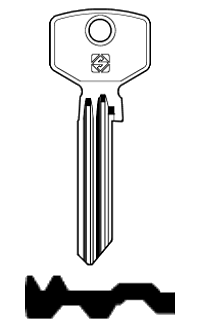 Afbeelding van Silca Cilindersleutel staal TR18R