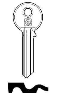 Afbeelding van Silca Cilindersleutel staal UAP2