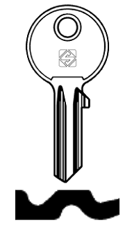 Afbeelding van Silca Cilindersleutel brass WA4R