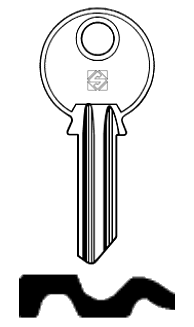 Afbeelding van Silca Cilindersleutel staal WSA1