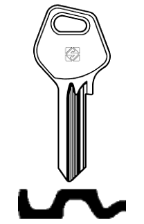 Afbeelding van Silca Cilindersleutel staal WTR1R