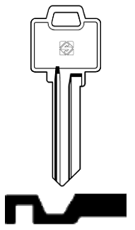 Afbeelding van Silca Cilindersleutel staal WEI4