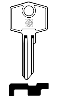Afbeelding van Silca Cilindersleutel staal YD2
