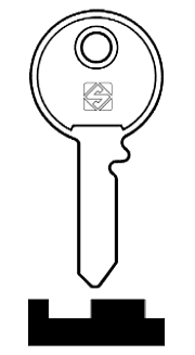 Afbeelding van Silca Cilindersleutel brass YD5R