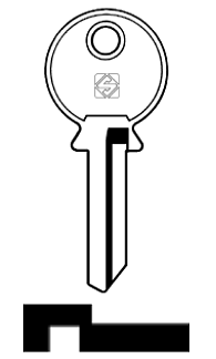 Afbeelding van Silca Cilindersleutel staal YT13R