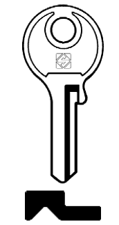Afbeelding van Silca Cilindersleutel staal YT2R