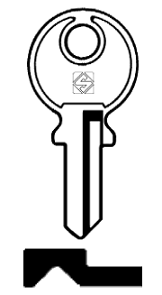 Afbeelding van Silca Cilindersleutel staal YT4R