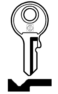 Afbeelding van Silca Cilindersleutel brass YT5