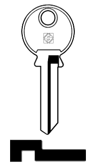Afbeelding van Silca Cilindersleutel staal YT6R