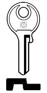 Afbeelding van Silca Cilindersleutel staal YT9R