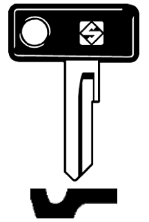 Afbeelding van Silca Autosleutel plastic kop brass ZD11P