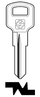 Afbeelding van Silca Autosleutel z/plastic kop staal ZD13R