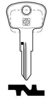 Afbeelding van Silca Autosleutel z/plastic kop staal ZD18R